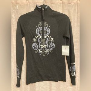 NWT Athleta Stoked Sweater Black XS